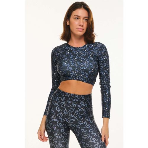 Γυναικείο Εμπριμέ Crop Top - SNAKES